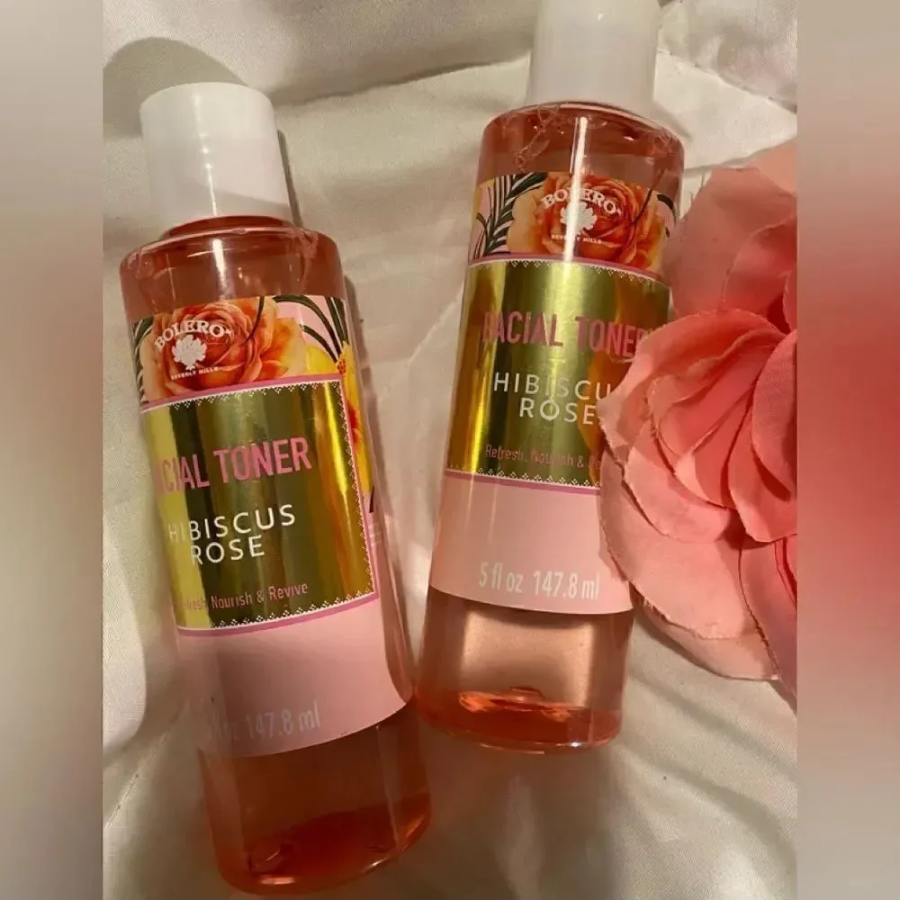 🌷Bolero Facial Toner Hibiscus 🌺 Rose Facial Serum 5FL OZ 147 .8ml